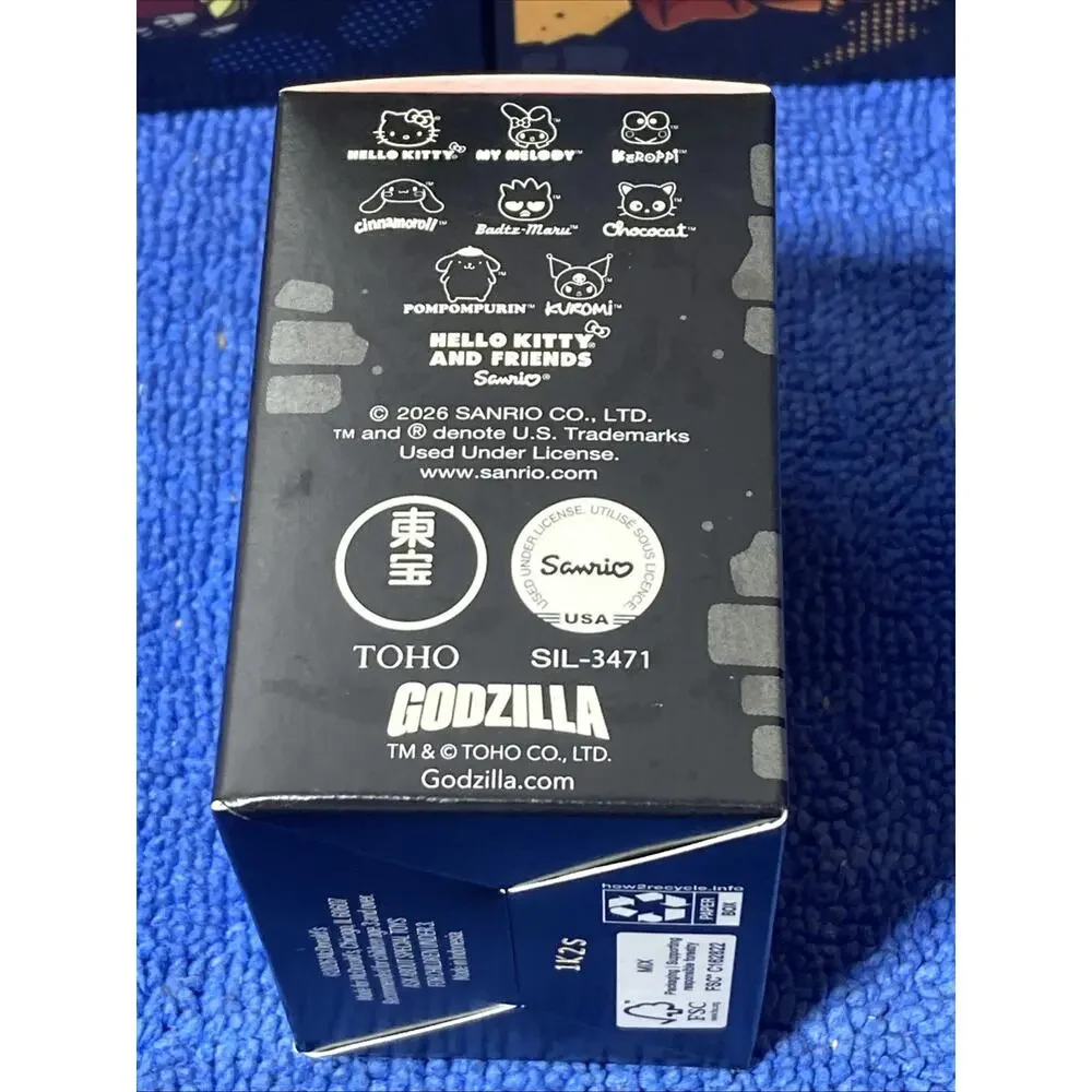 NEW Hello Kitty 2026 Godzilla Set of 8 McDonald Happy Meal Figure COMPLETE Box